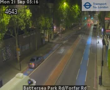 Traffic Cam London: Battersea Park Rd/Forfar Rd