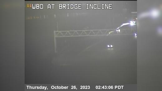 Traffic Cam Oakland › West: TVD36 -- I-80 : SFOBB at Incline