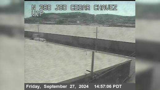 Traffic Cam San Francisco › North: TV325 -- I-280 : Just South Of Cesar Chavez