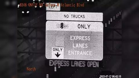 Traffic Cam Pompano Beach: I-95 NB before W Atlantic Blvd