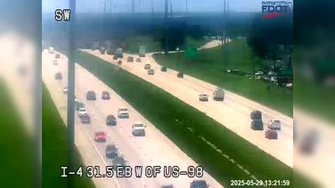 Traffic Cam Lakeland: I-4 W of US-98