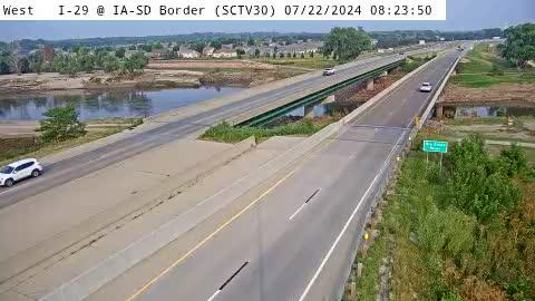 Traffic Cam Sioux City: SC - I-29 @ IA-SD border (30)