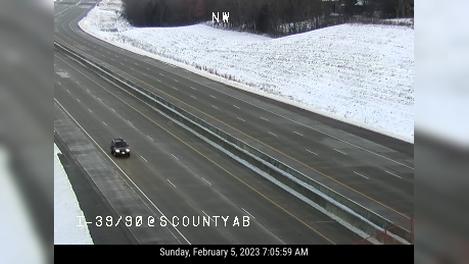 Traffic Cam McFarland: I-39/90 at S County AB