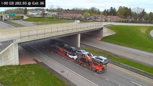 Traffic Cam Galeville › East: I-90 at Interchange 36 (Watertown)