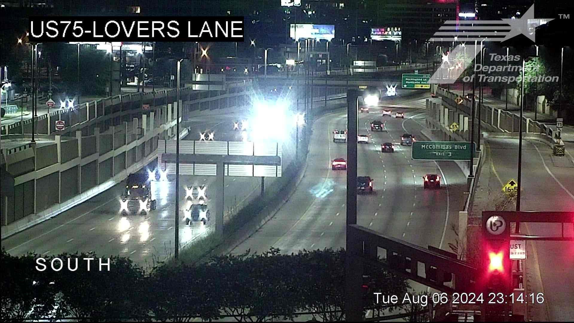 Traffic Cam University Crossing PID › North: US 75 @ Lovers Lane