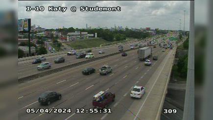 Traffic Cam Houston › West: I-10 Katy @ Studemont