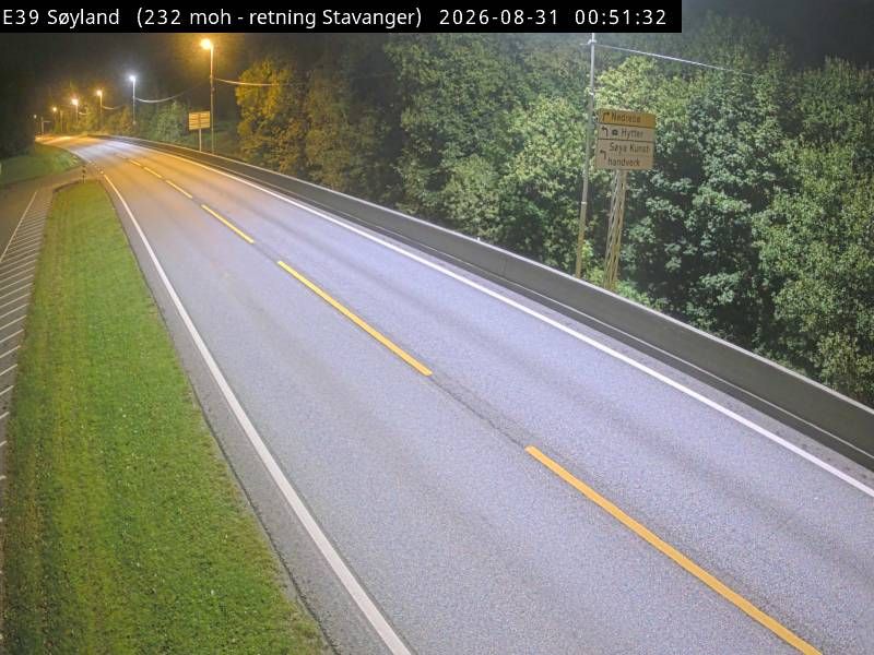 Traffic Cam Vikesa: E39 Søyland (Stavanger)