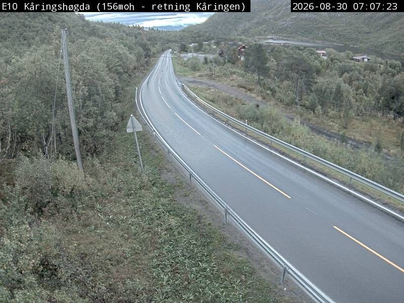 Traffic Cam Kanstad: E10 Kåringshøgda (Kåringen)