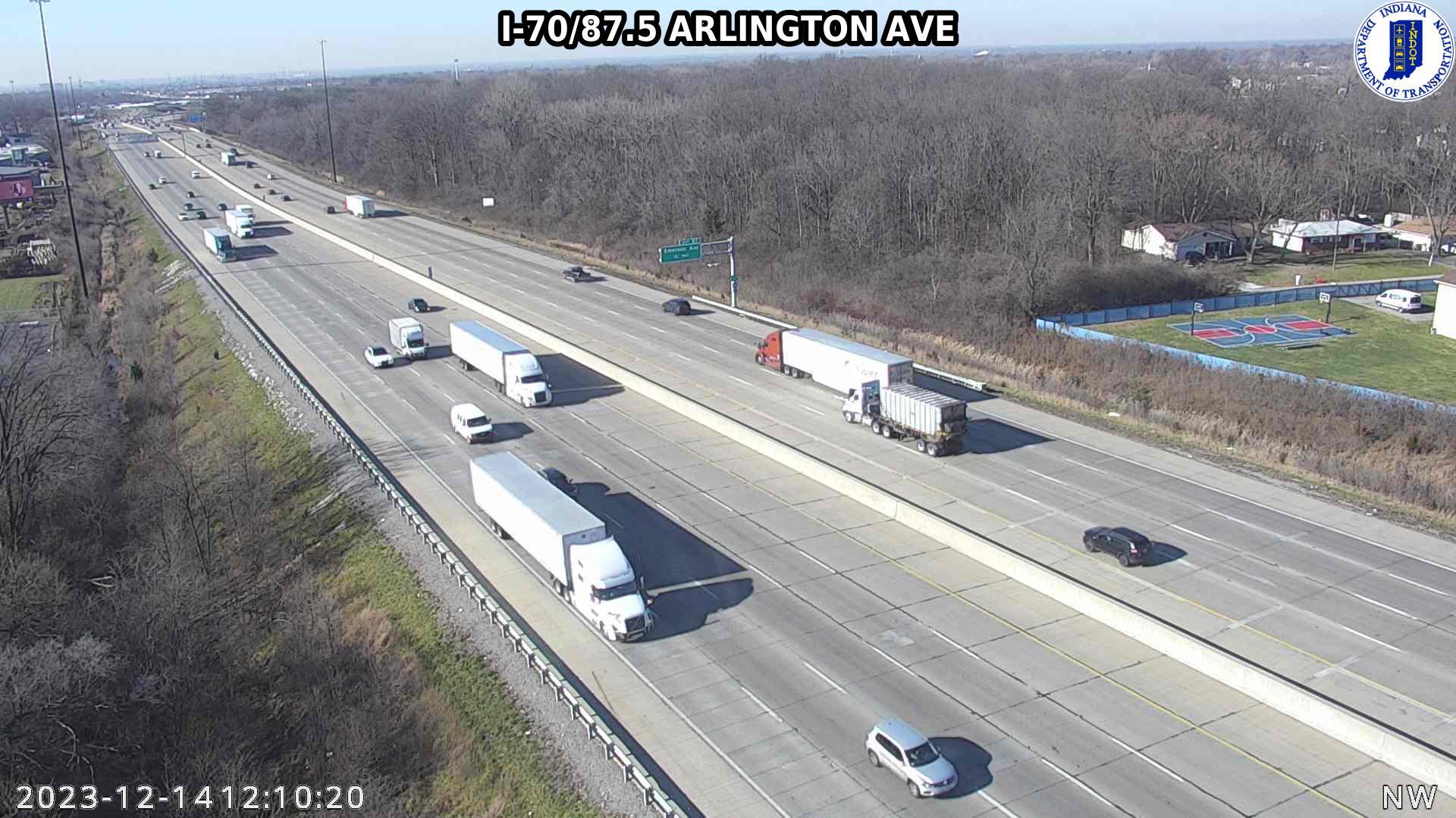 Traffic Cam Indianapolis: I-70: I-70/87.5 ARLINGTON AVE