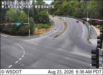 Traffic Cam Redmond › West: SR 520 at MP 11.8: W Lake Sammamish, WB Ramps