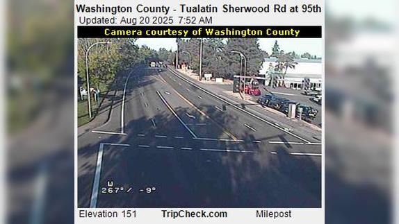 Traffic Cam Tualatin: Washington County - Sherwood Rd at 95th