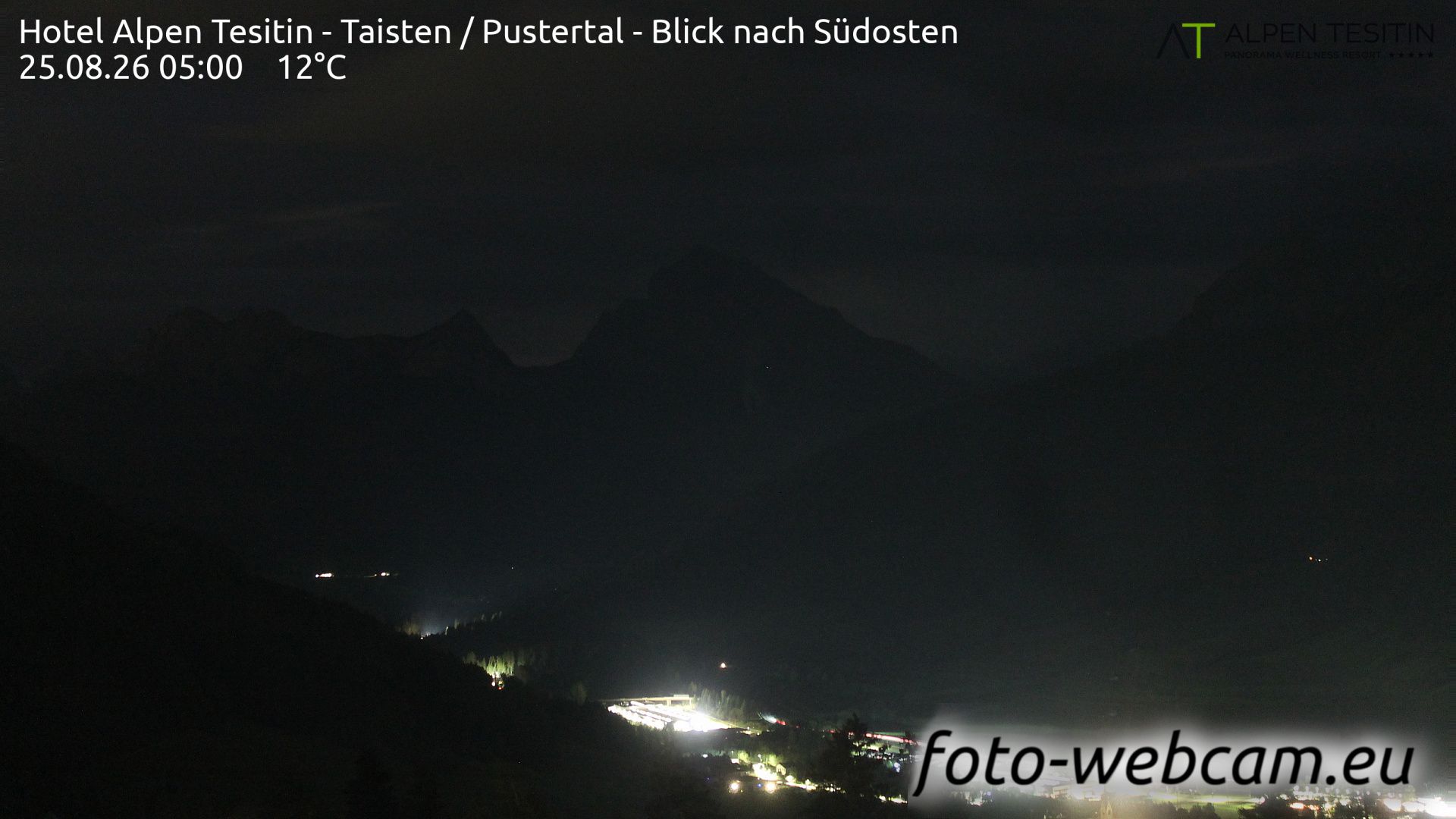 Traffic Cam Taisten - Tesido: Hotel Alpen Tesitin - Pustertal - Blick nach Südosten
