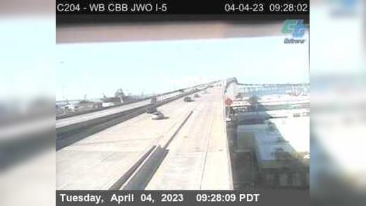 Traffic Cam San Diego: C204) SR-75 : Just West Of I-5