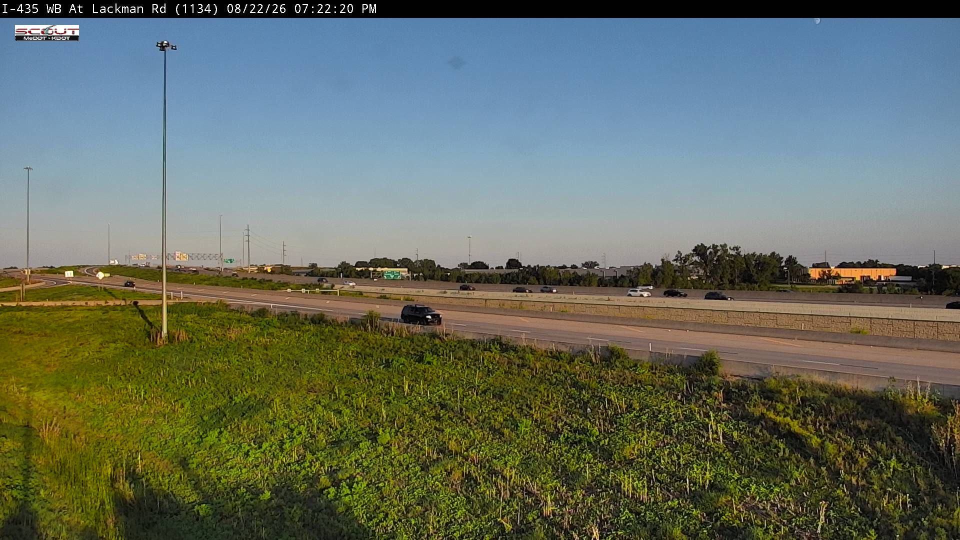 Traffic Cam Lenexa: I- W @ Lackman Road