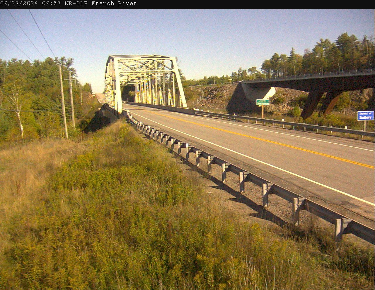 Traffic Cam Unorganized Centre Parry Sound: Highway 69 near French River Br