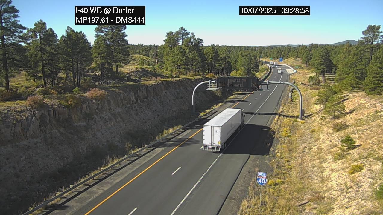 Traffic Cam Flagstaff › West: I-40 WB 197.61 @Butler