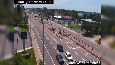 Traffic Cam Gulf Gate Estates: SA US 41 @ SR72/Stickney Point Rd 1076/894