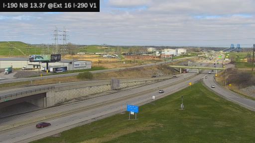 Traffic Cam Tonawanda: I-190 Junction of I-190 and I-290 View