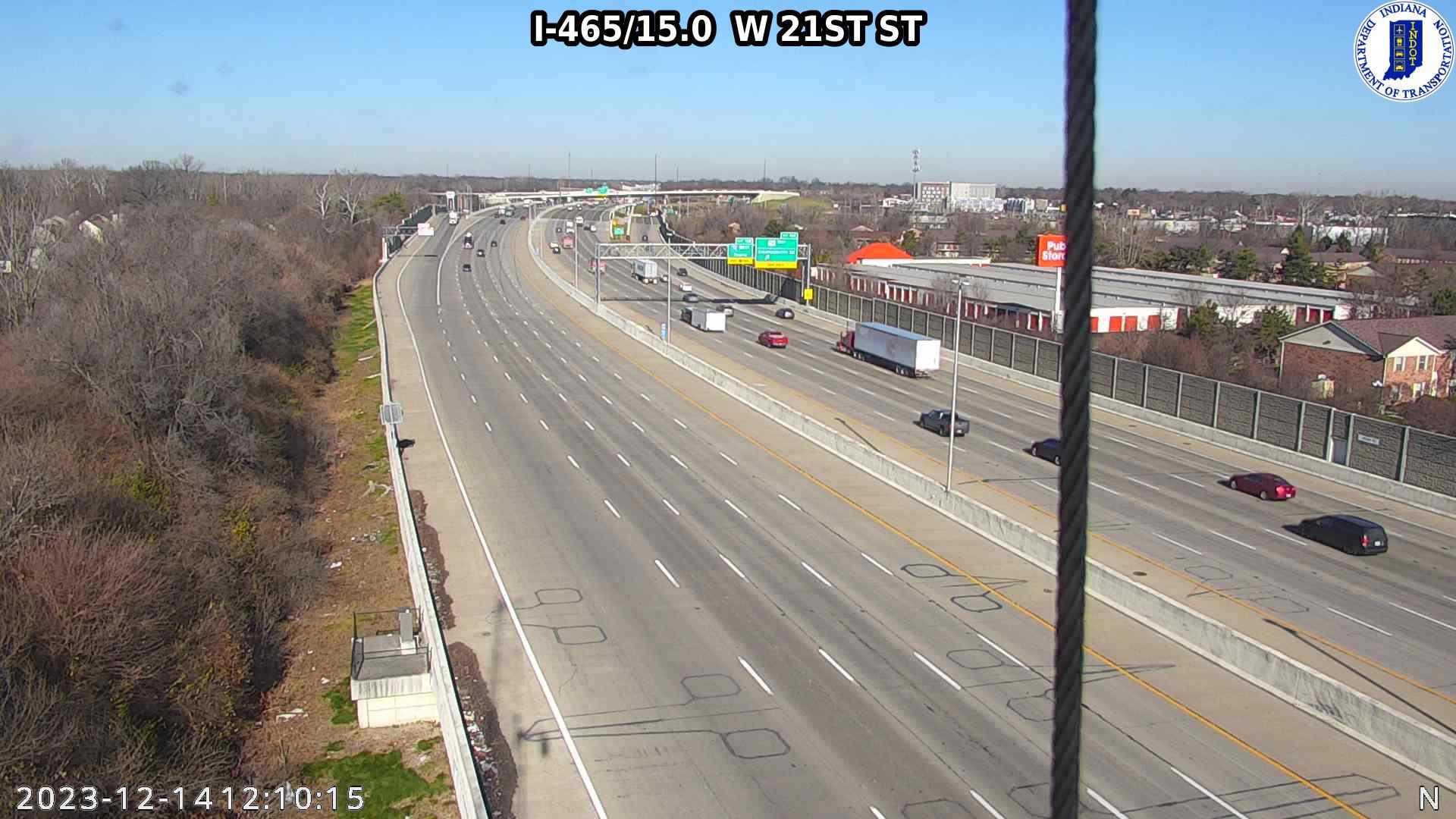 Traffic Cam Indianapolis: I-465: I-465/15.0 W 21ST ST