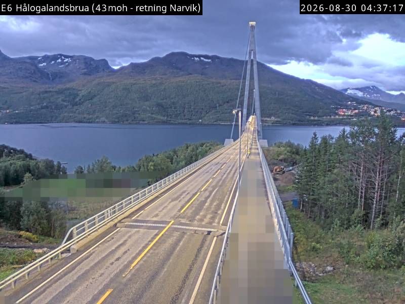 Traffic Cam Narvik: E6 Øyjord