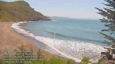 Daylight webcam view from Muir Beach › South: Marin, San Francisco, CA