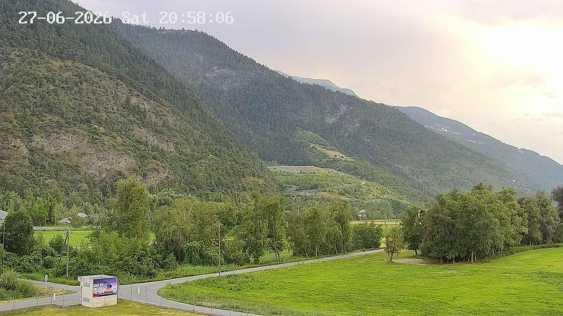 Raron: Air Zermatt - Station - Richtung Sion