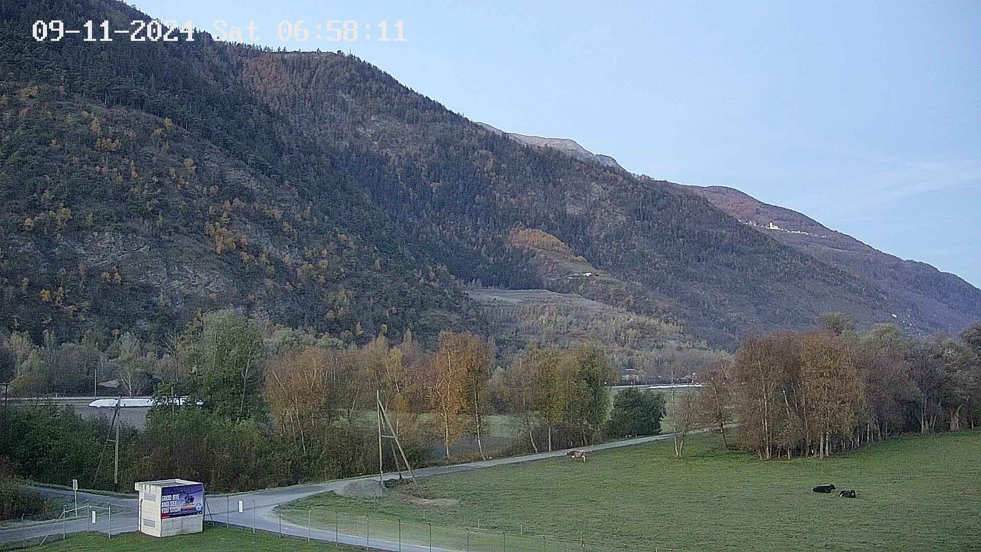 Raron: Air Zermatt - Station - Richtung Sion