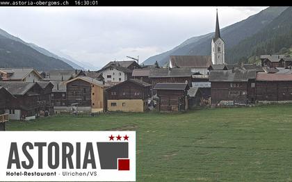 Ulrichen: Hotel Astoria mit Panoramablick über - Obergoms - Goms