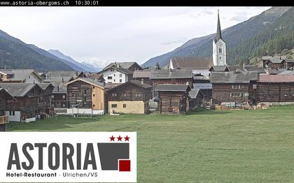 Ulrichen: Hotel Astoria mit Panoramablick über - Obergoms - Goms