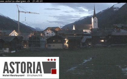 Ulrichen: Hotel Astoria mit Panoramablick über - Obergoms - Goms