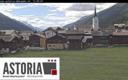 Ulrichen: Hotel Astoria mit Panoramablick über - Obergoms - Goms