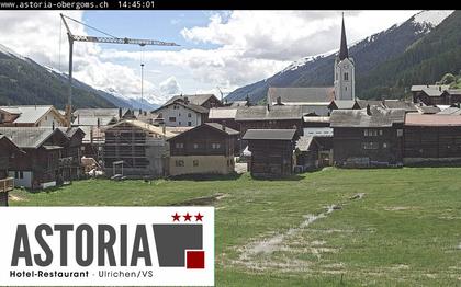 Ulrichen: Hotel Astoria mit Panoramablick über - Obergoms - Goms