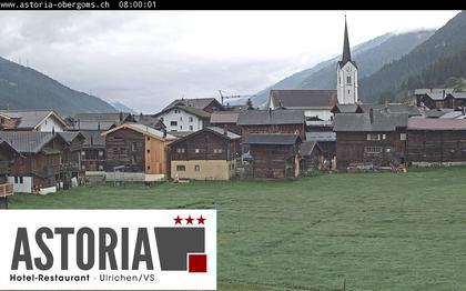 Ulrichen: Hotel Astoria mit Panoramablick über - Obergoms - Goms