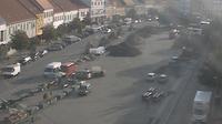 Třebíč: Pohled na Karlovo náměsti v - i