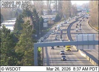Traffic Cam Pacific: SR 167 at MP 19.6: Willis St