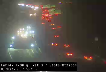 Traffic Cam Village of Menands › East: I-90 at Exit 3 (State Office Campus)