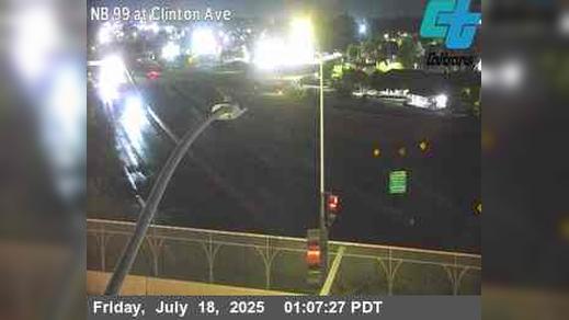 Traffic Cam Fresno › North: FRE-99-AT CLINTON AVE