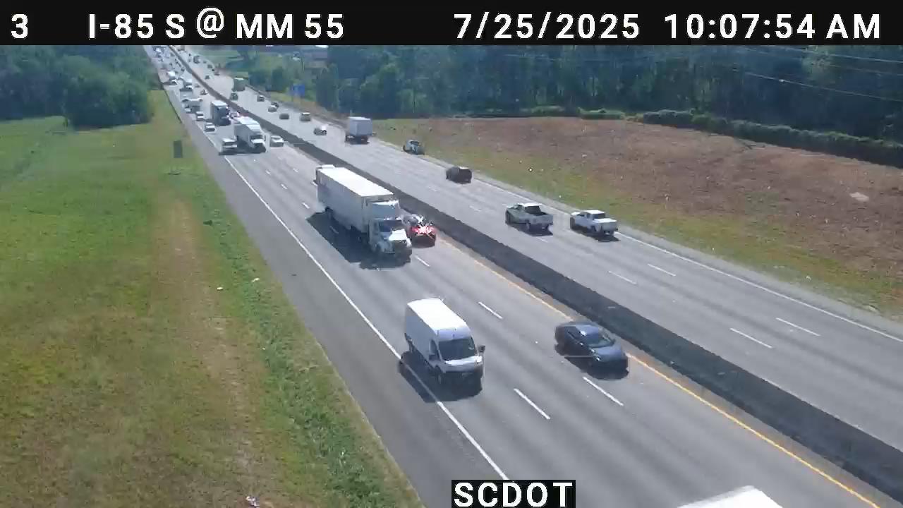 Traffic Cam Batesville: I-85 S @ MM