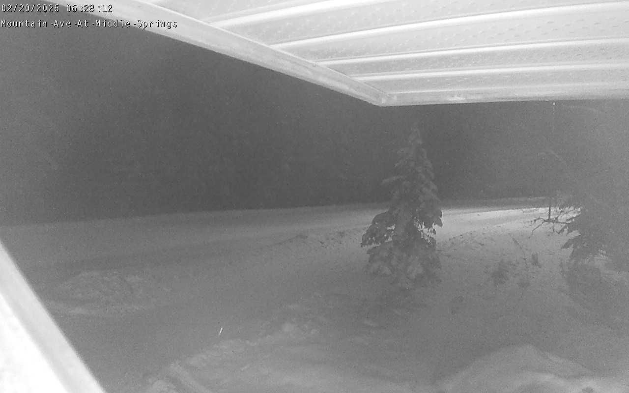 Traffic Cam Banff: Mountain Ave at Middle Springs