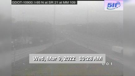 Traffic Cam I-95 at GA-21