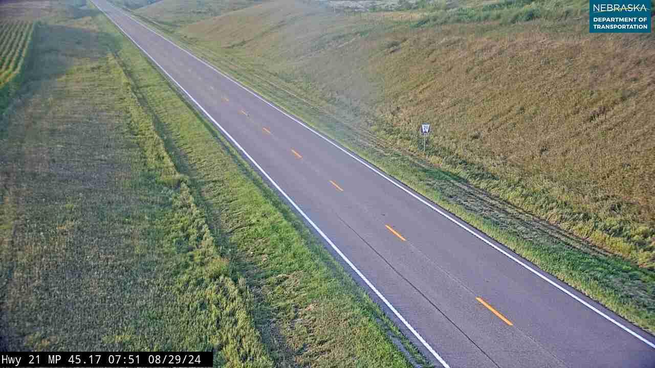 Traffic Cam Eddyville › South: NE 21: Oconto South: South