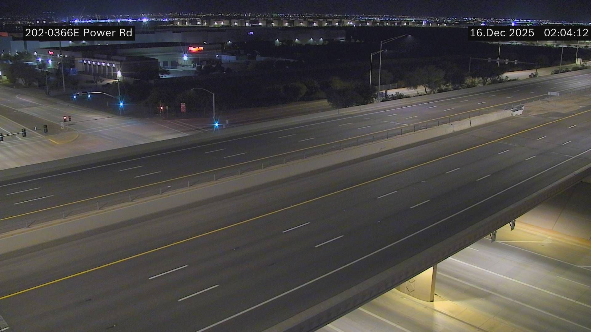 Traffic Cam Gilbert › East: SR-202 EB 36.60 @Power Rd