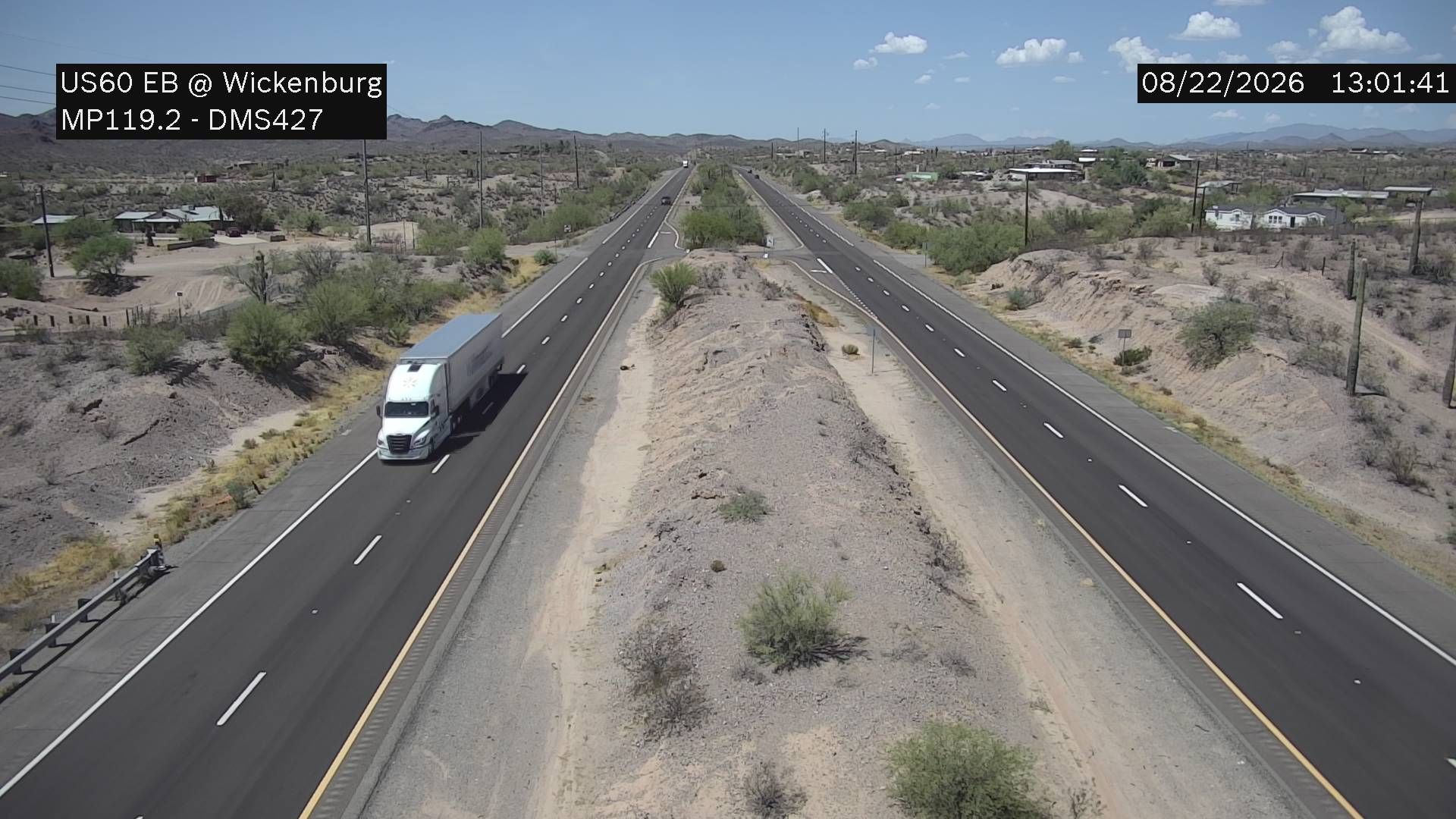 Traffic Cam Morristown › East: US-60 EB 119.20 @Wickenburg