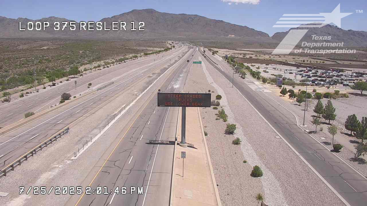 Traffic Cam El Paso › West: LP-375 @ Resler