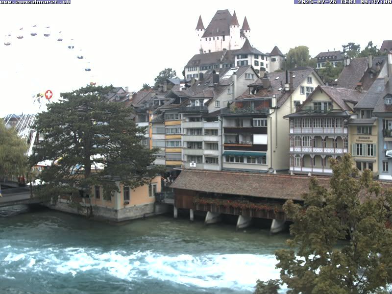 Thun: Innenstadt - Blick auf das Schloss
