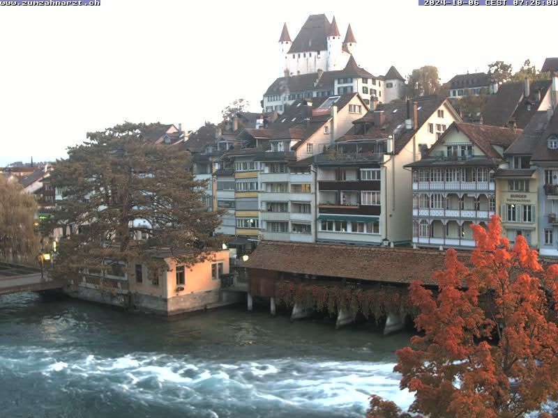 Thun: Innenstadt - Blick auf das Schloss