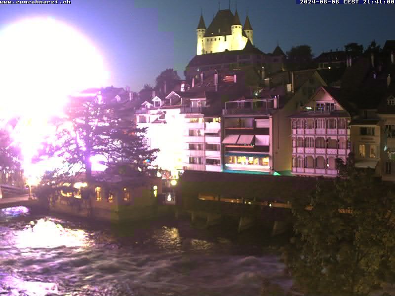 Thun: Innenstadt - Blick auf das Schloss