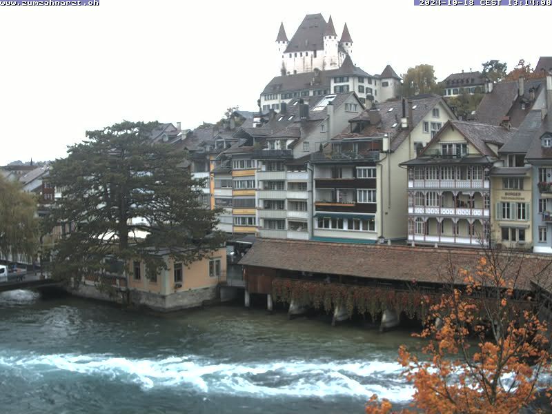 Thun: Innenstadt - Blick auf das Schloss