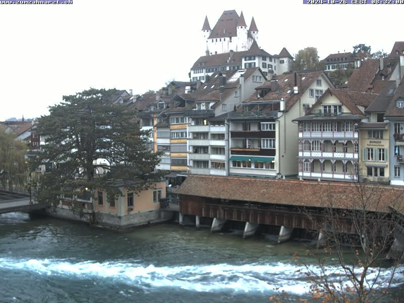 Thun: Innenstadt - Blick auf das Schloss