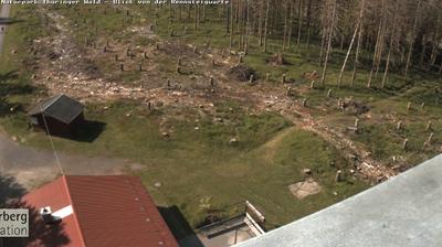 Masserberg: www - de Blick von der Rennsteigwarte nach Norden